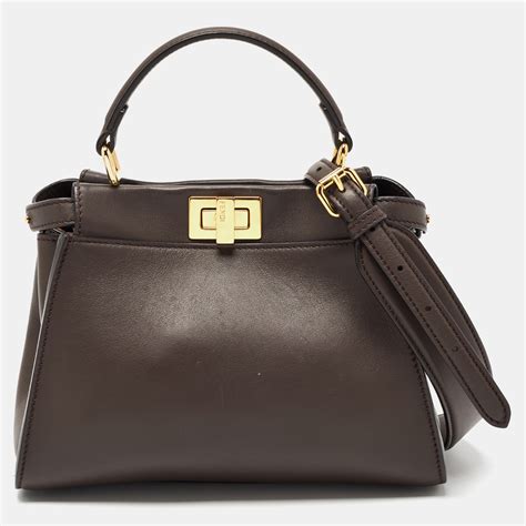 brown fendi peekaboo|fendi peekaboo price euro.